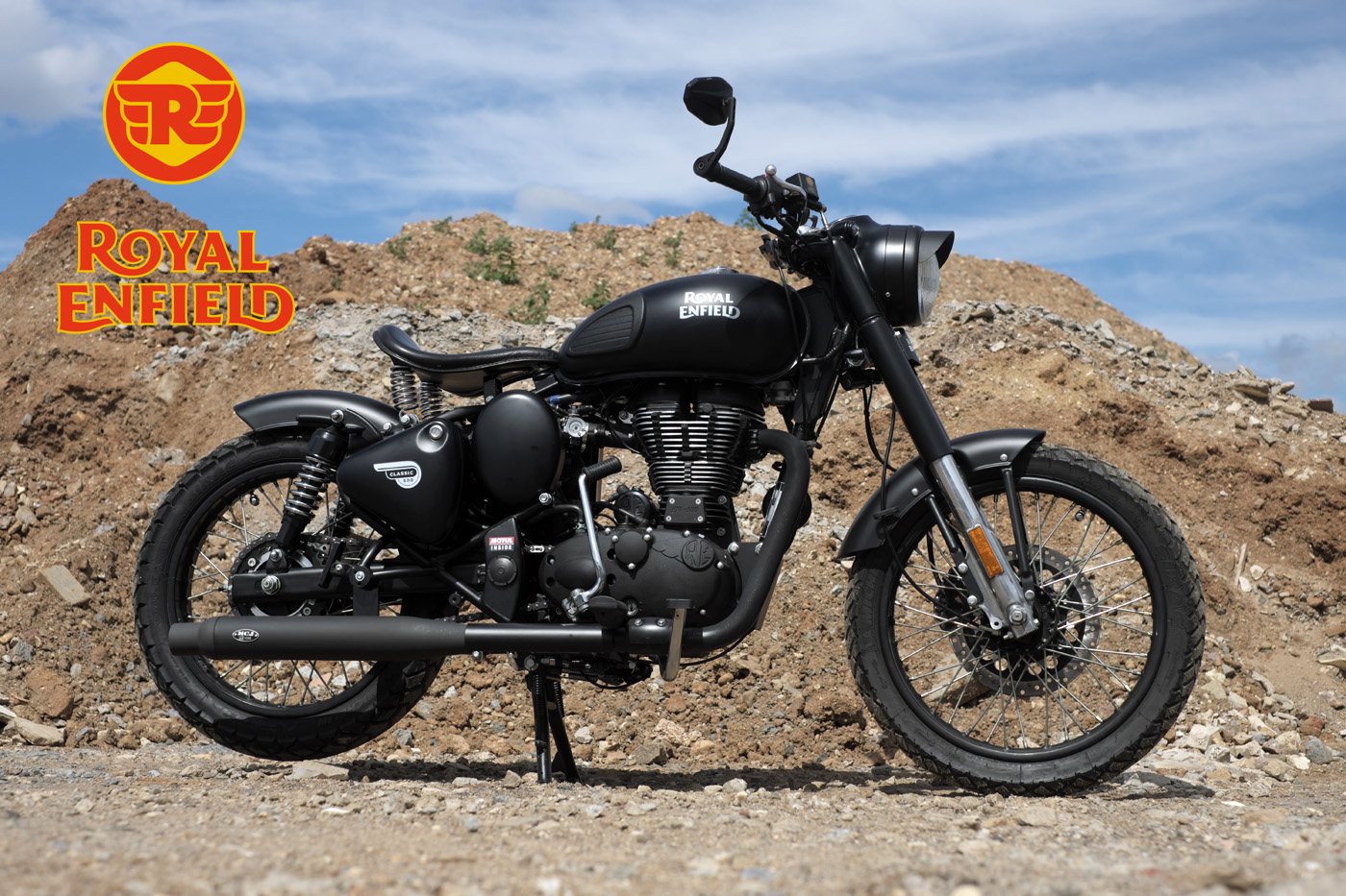 Von Eifeltec umgebaute Royal Enfield Classic 500 EFI.